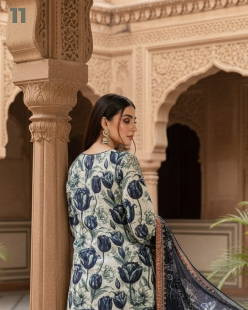 3 Pieces - Marooj Unstitched White BanaDora Linen Suit