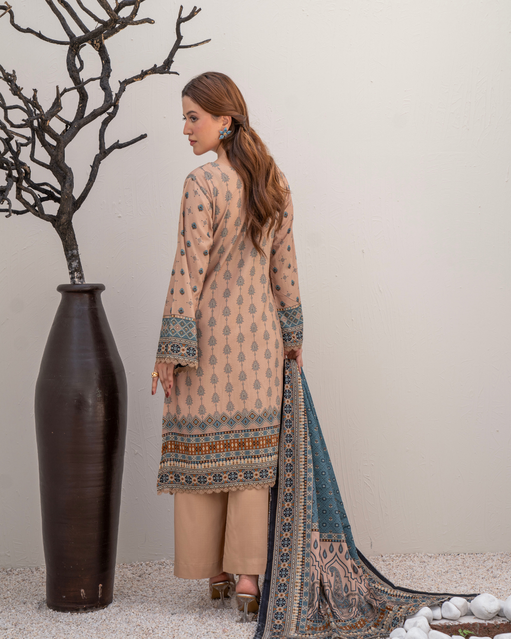 3 Pieces - Marooj Unstitched Light Purple BanaDora Linen Suit