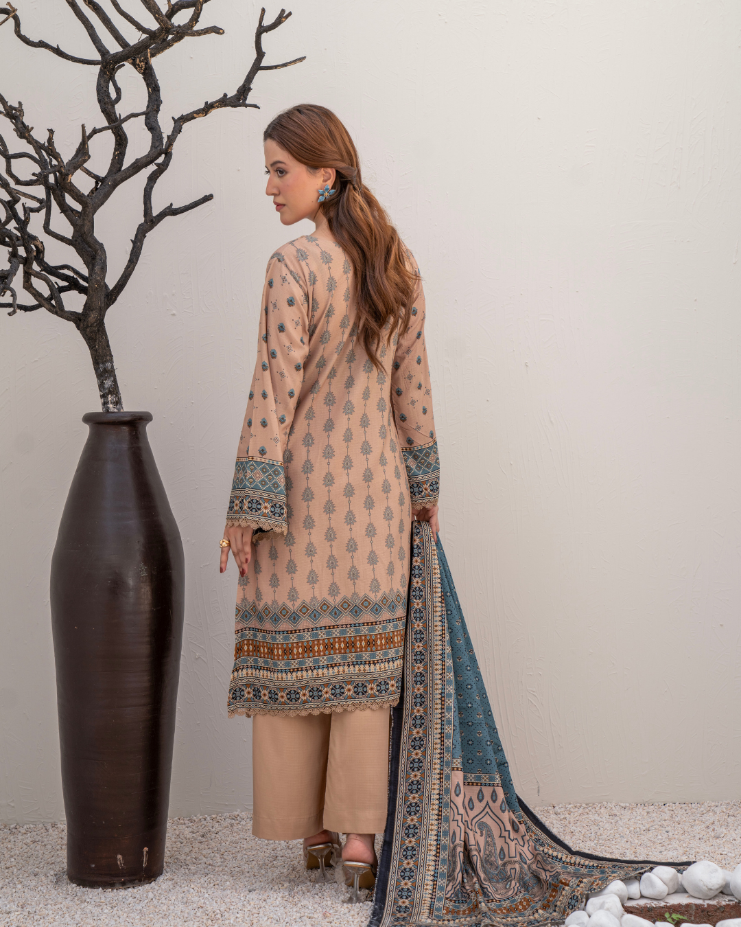 3 Pieces - Marooj Unstitched Light Purple BanaDora Linen Suit