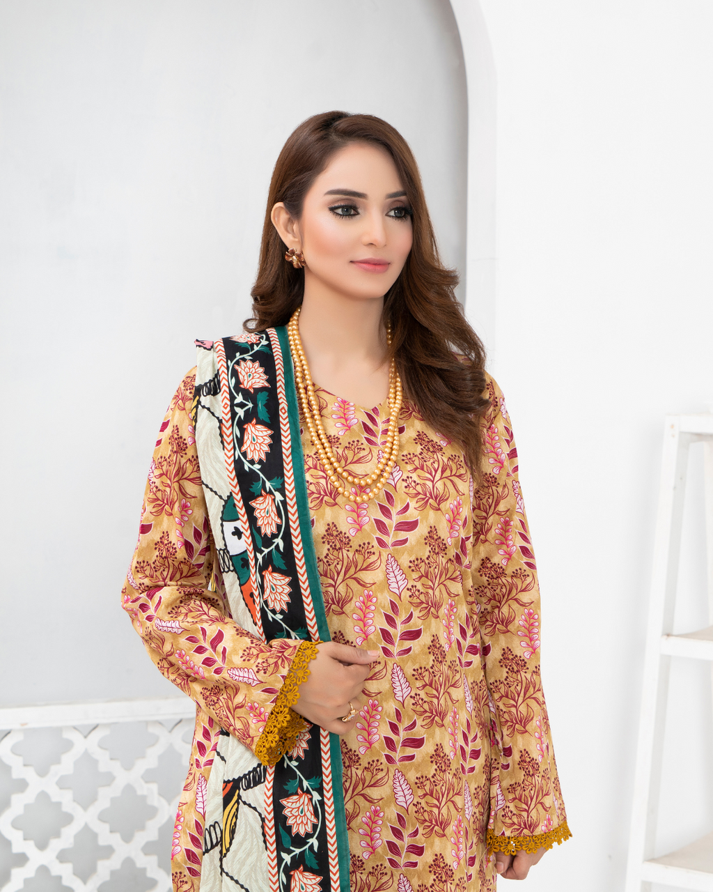 3 Piece - Mahi Unstitched Pace Ladies Print Lawn Suit