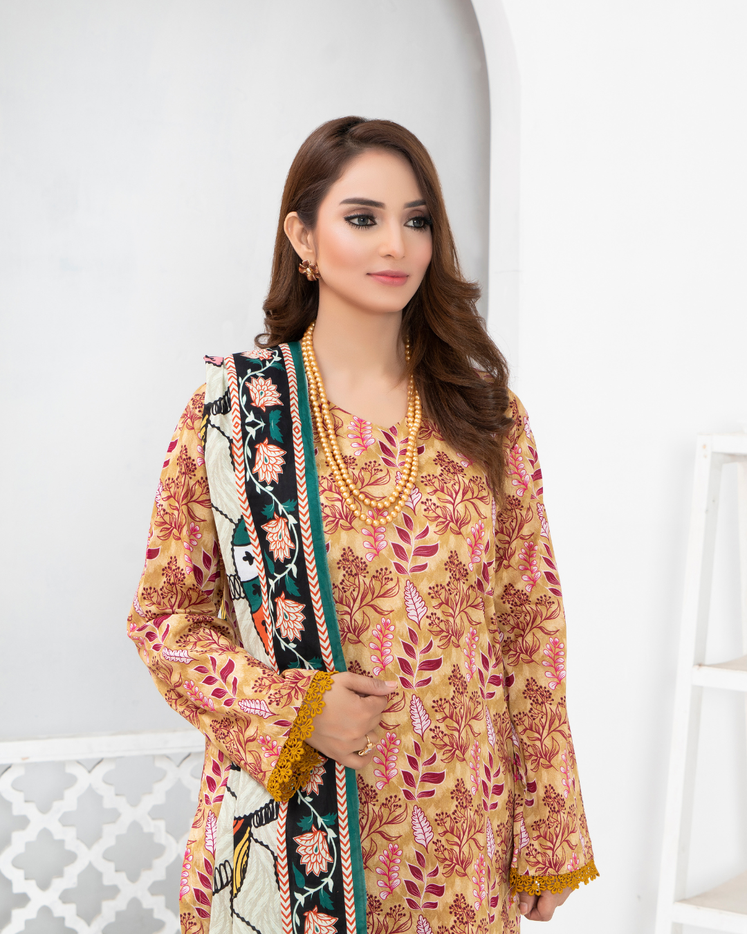 3 Piece - Mahi Unstitched Pace Ladies Print Lawn Suit