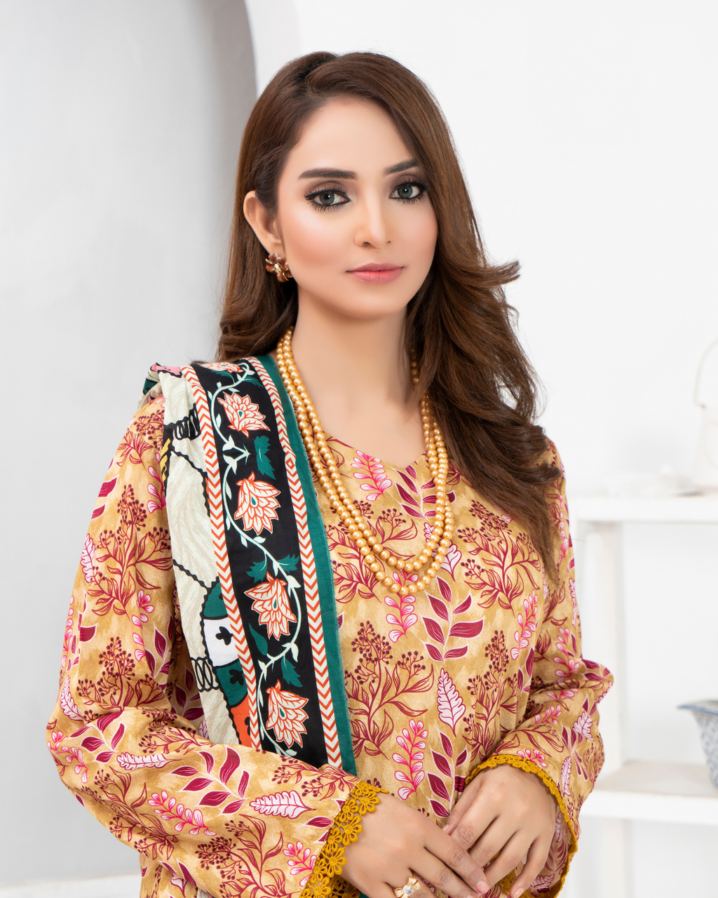 3 Piece - Mahi Unstitched Pace Ladies Print Lawn Suit