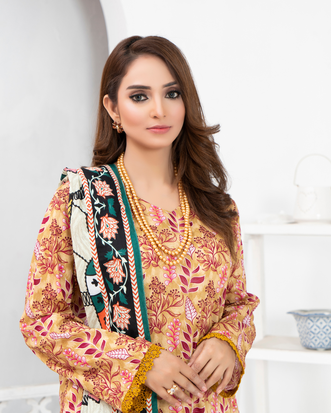 3 Piece - Mahi Unstitched Pace Ladies Print Lawn Suit